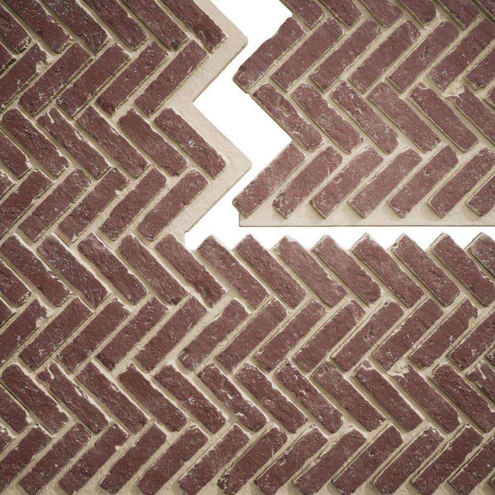 "EverStone Herringbone Faux Brick Panel, 46 1/2""W x 25 1/4""H x 1""D, Old Town Color" price history on PriceWatchPro