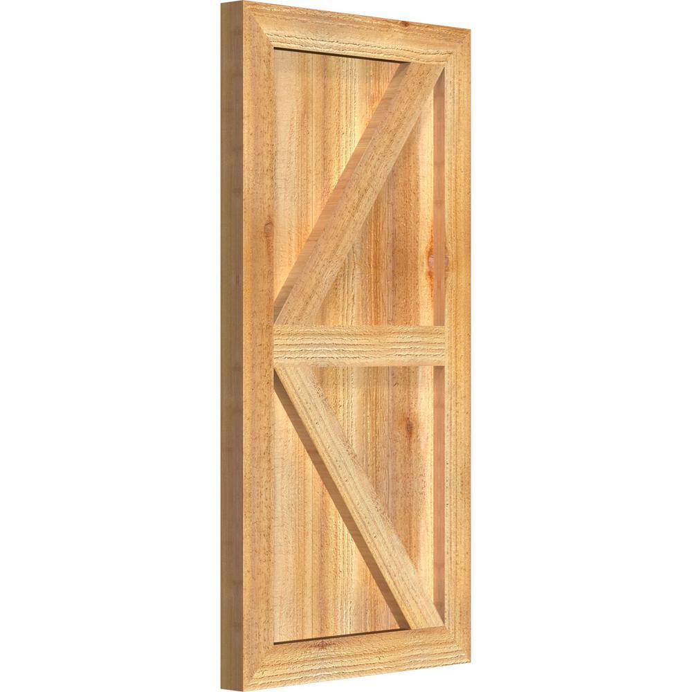 Rustic Cedar Board and Batten Shutters with Z-Bar Design, 16" x 32"