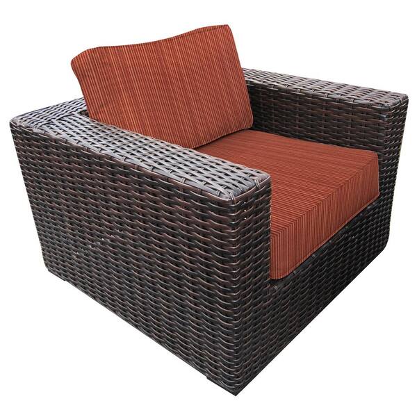 renn teak sunbrella double reclining chaise lounge with cushion