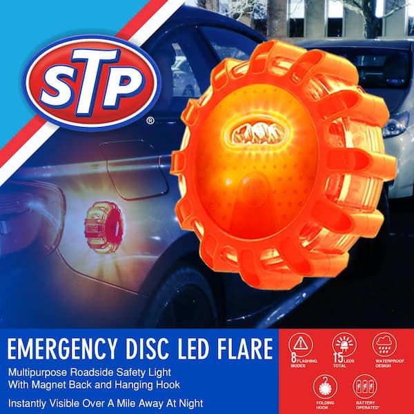 STP Emergency Roadside Kit With LED Flares, Jumper Cables, Reflective Warning Triangle, Tire Repair Kit, Tire Gauge, Gloves And Carrying Case, Xtreme Easy Assembly - View #5
