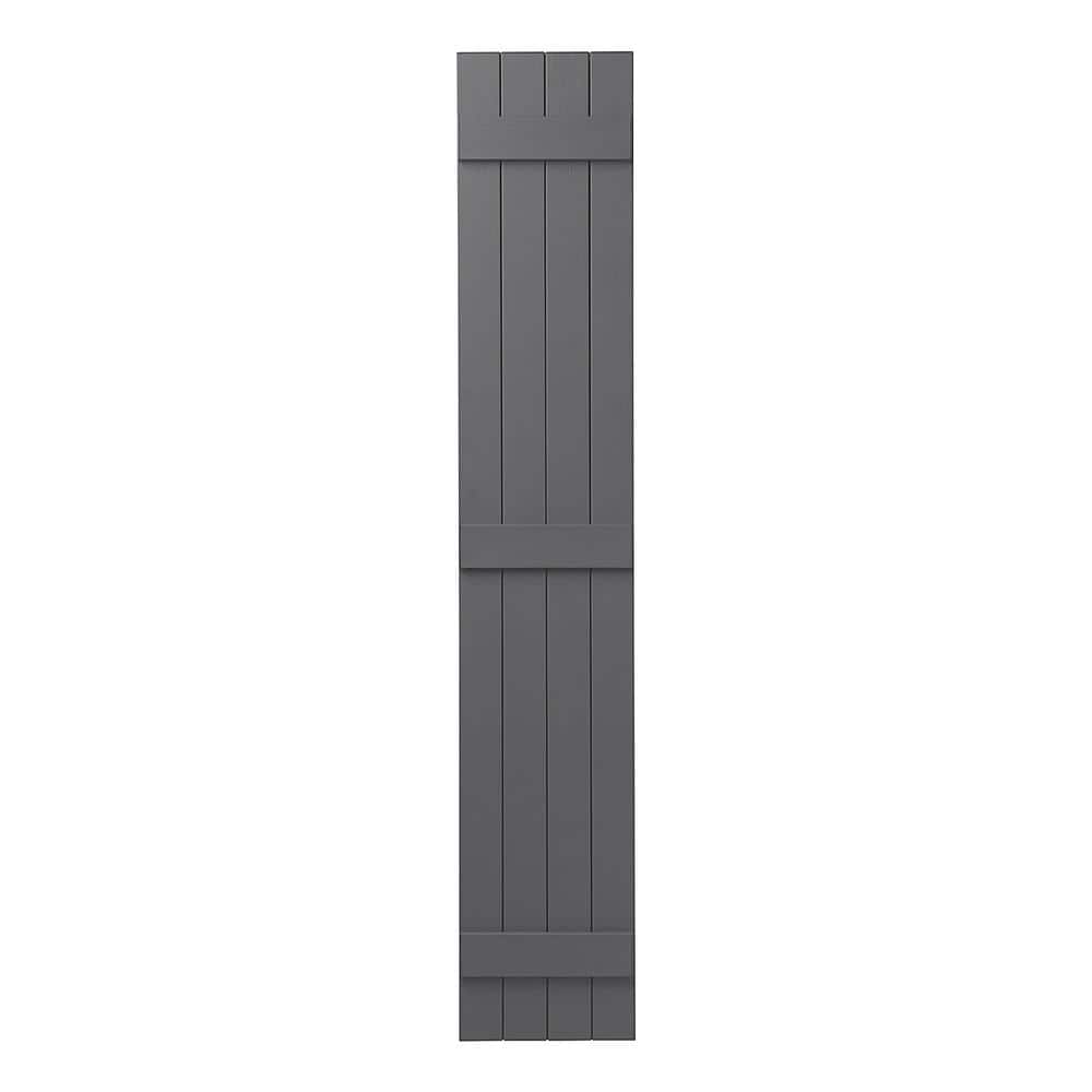 PlyGem Shutters and Accents Closed Board and Batten Shutter 15" x 71" (Set of 2)