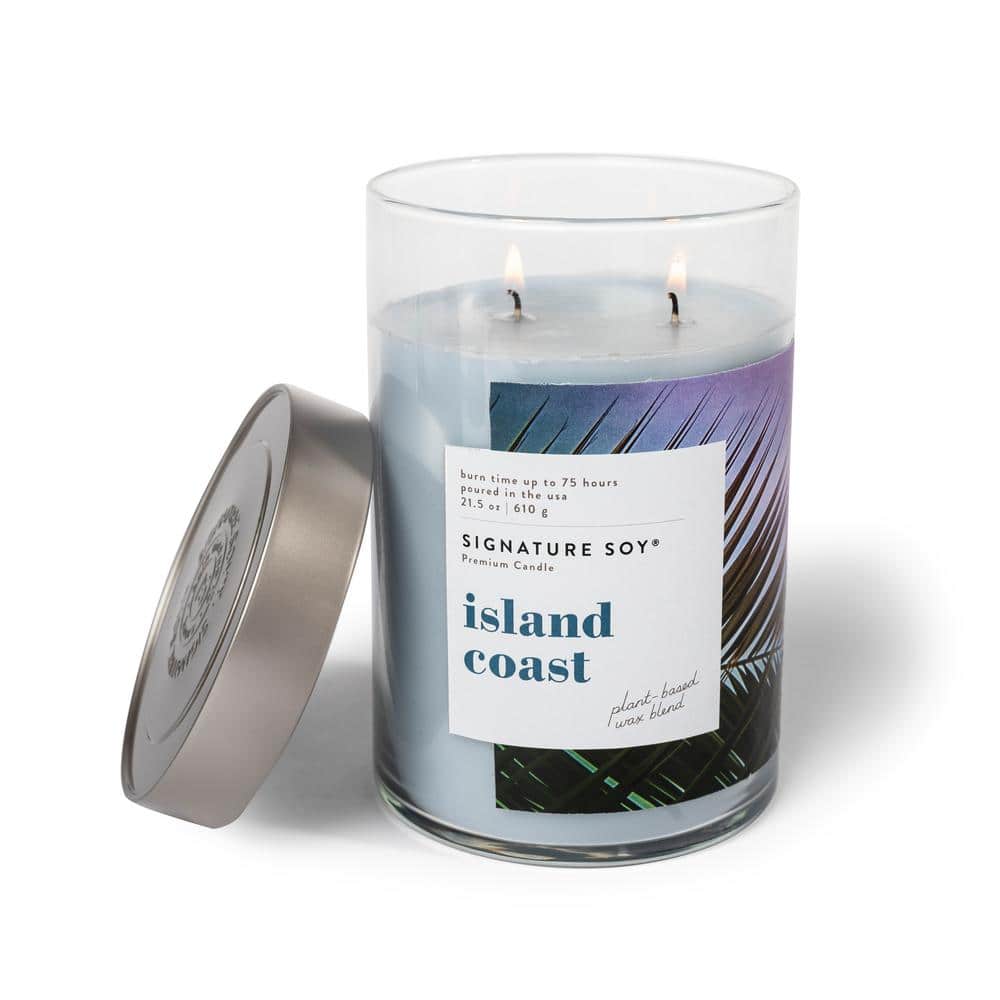 Island Coast Amber Scented Soy Jar Candle