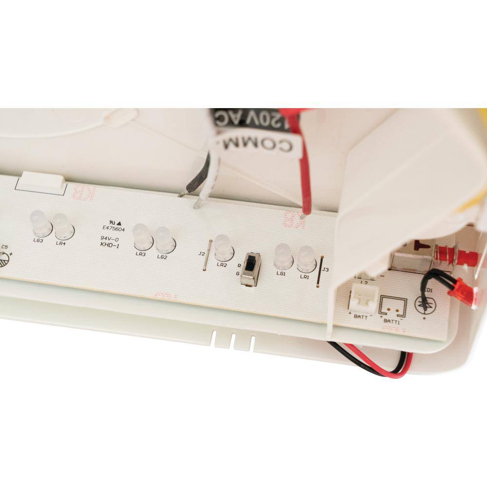 White LED Emergency Exit Sign with Dual Lights