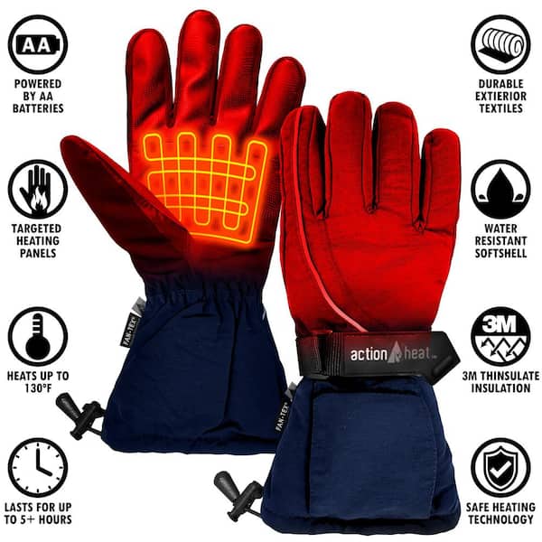 THINSULATE UNISEX BATTERY OPERATED HEATED WINTER GLOVES 
