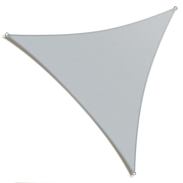 AMGO 18 ft. x 18 ft. x 18 ft. Gray Triangle Shade Sail