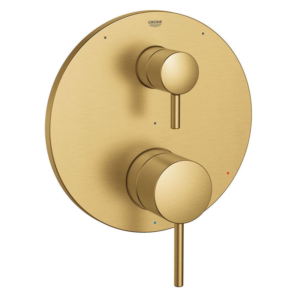 GROHE Timeless 3Way Diverter 2Handle Wall Mount Tub and Shower Faucet