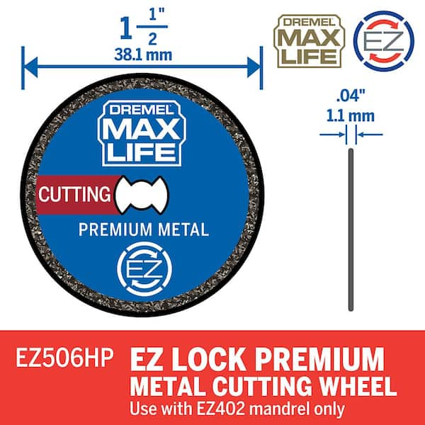 Max Life 1-1/2" EZ Lock Premium Metal Cutting Wheel