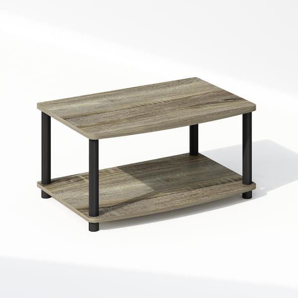 Furinno Turn-N-Tube French Oak/Black 11 in. H Storage Cabinet