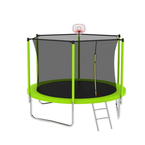 8 ft. Outdoor Green Recreational Trampolines