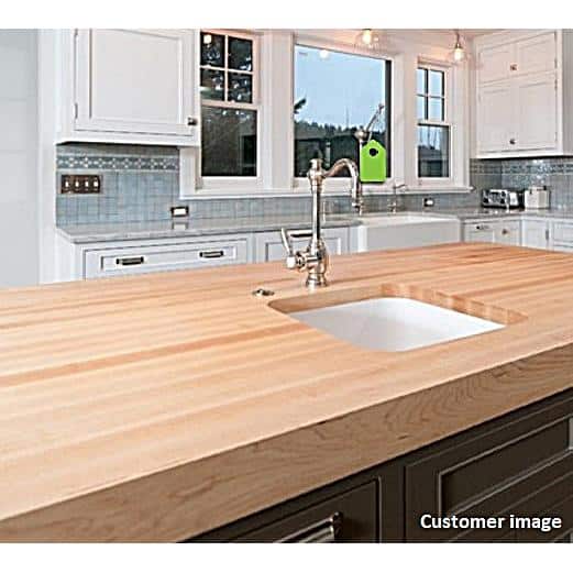 1.5 in. x 30 in. x 60 in. Allwood Birch Butcher Block, Table