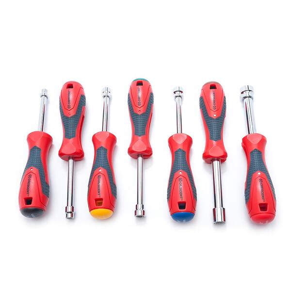 Crescent - SAE/Metric Quick-Convert T-Handle Nut Driver Set (7-Piece)