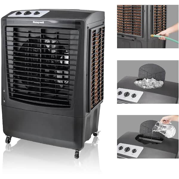 Honeywell 2100 CFM 3-Speed Portable Evaporative Cooler and Fan for 850 sq. ft.