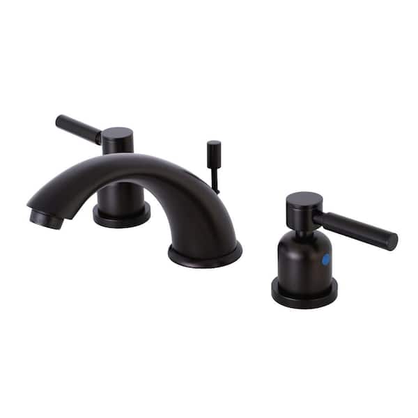 Kingston Brass 8 in. Widespread 2-Handle Mid-Arc Bathroom Faucet in Oil Rubbed Bronze