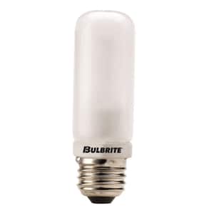 75-Watt Soft White Light T8 (E26) Medium Screw Base Dimmable Frost Mini Halogen Light Bulb(5-Pack)