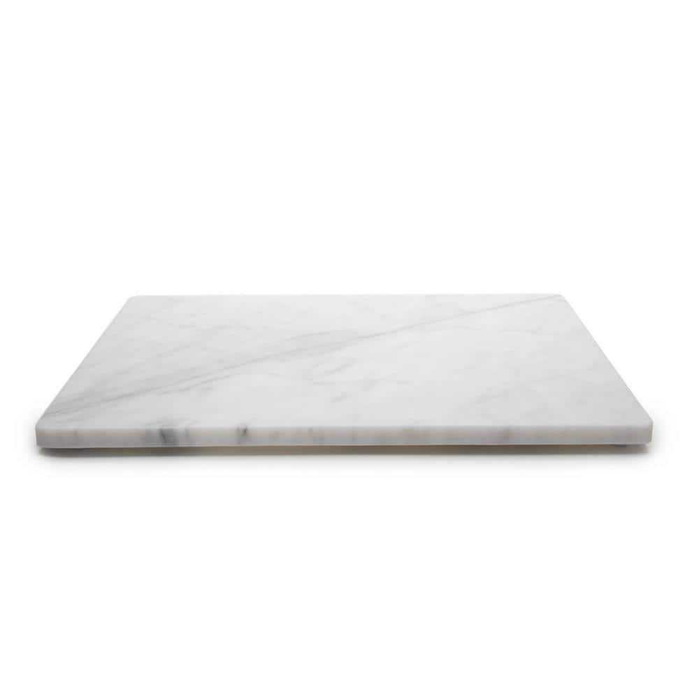 White Marble Rectangular Pastry Board, 16" x 20"