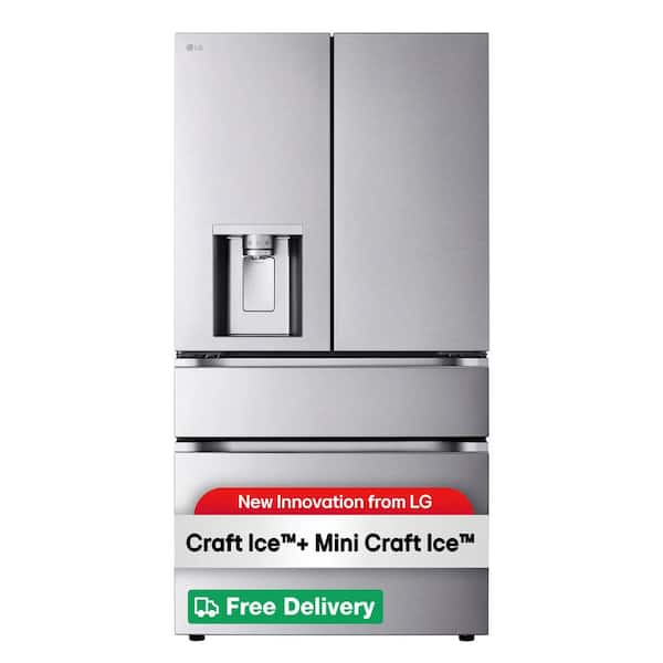 29 cu. ft. Standard Depth MAX 4-Door French Door Refrigerator in Stainless Steel with Craft Ice and Mini Craft Ice