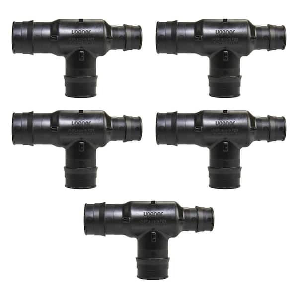 ProPEX 1 in. x 3/4 in. x 1 in. PEX-A Expansion Barb Engineered Polymer Reducing Tee (5-Pack)