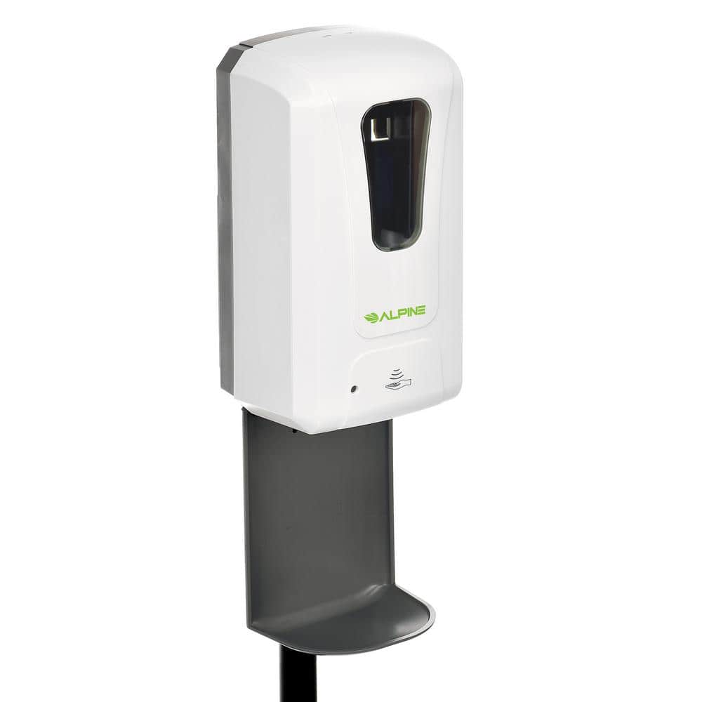 White 1200ml Automatic Foaming Hand Sanitizer Dispenser with Stand