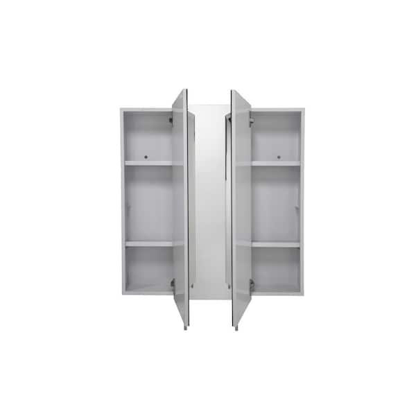 Croydex 30 in. W x 30 in. H x 5 in. D Frameless Tri-View Surface