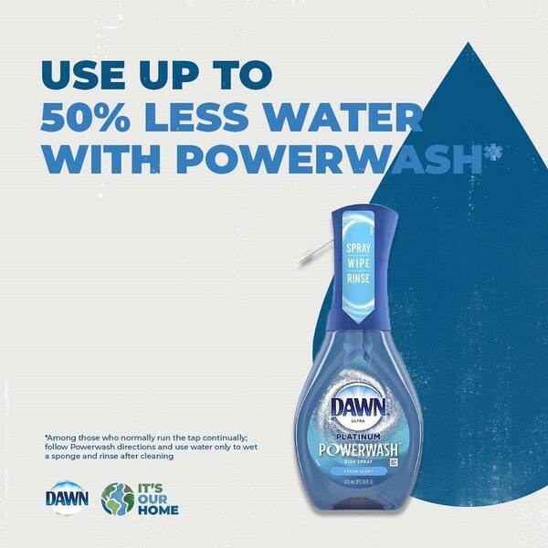 Dawn Platinum Powerwash Dish Spray - Cleaning Dishes