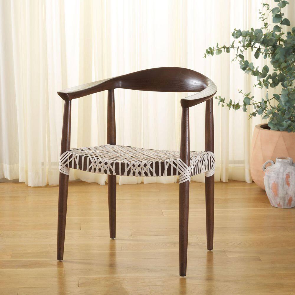 Bandelier Brown/White Woven Arm Chair
