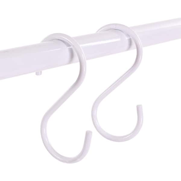 Econoco Pipeline 5 in. L Gloss White S Hooks (Pack of 50) PLBBHK1WH - The  Home Depot