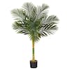 Nearly Natural 4ft. Single Stalk Golden Cane Artificial Palm Tree T1837