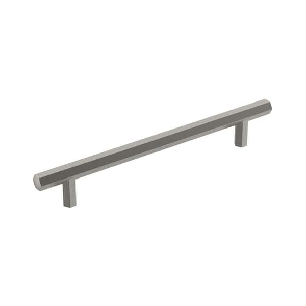 Amerock Caliber 6-5/16 in. (160mm) Modern Satin Nickel Bar Cabinet Pull