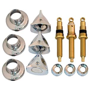 Tub and Shower Rebuild Kit for Crane/Repcal 3-Handle Faucets