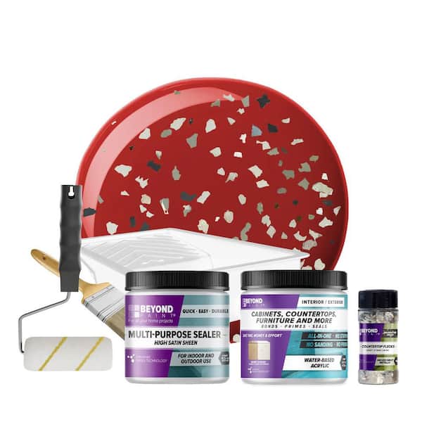 Poppy Countertop Kit and Smoked Gray Flecks