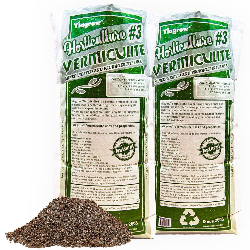 Coarse Vermiculite 4 cubic foot bag Horticultural Grade Soil Amendment