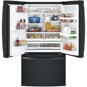 27.8 cu. ft. French Door Refrigerator in Black Slate, Fingerprint Resistant and ENERGY STAR