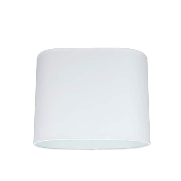 Aspen Creative Corporation 13.5 in. x 10.5 in. Off White Hardback Oval Lamp Shade