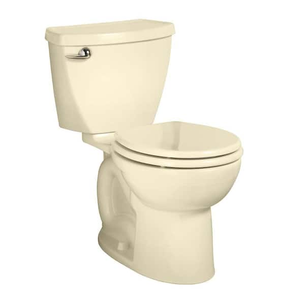 American Standard Cadet 3 Powerwash Tall Height 2-piece 1.28 GPF Single Flush Round Toilet in Bone, Seat Not Included