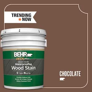 5 gal. #SC-129 Chocolate Solid Color Waterproofing Exterior Wood Stain