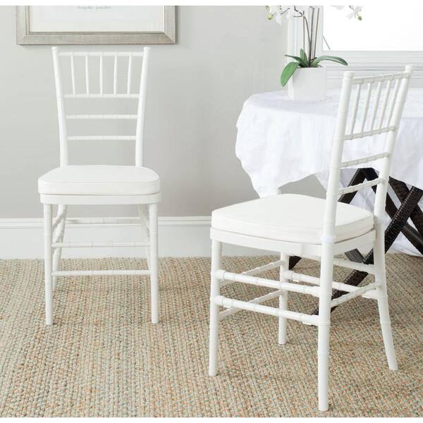 Safavieh Carly White Side Chair (Set of 2)