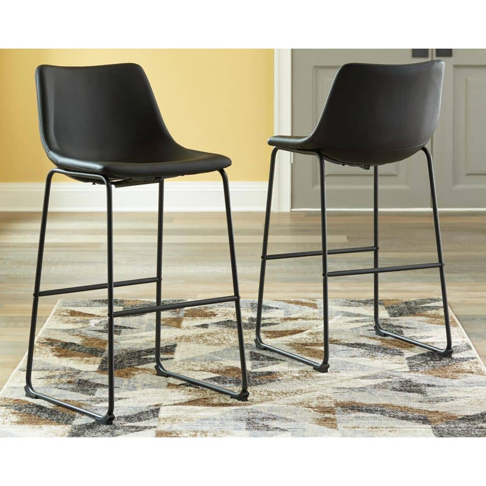 Reviews for Signature DESIGN BY ASHLEY Centiar Black Faux Leather Bar