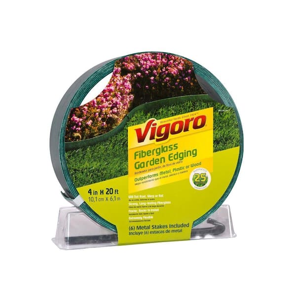 Vigoro 20 ft. Fiberglass Landscape Edging 1639FE1 - The Home Depot