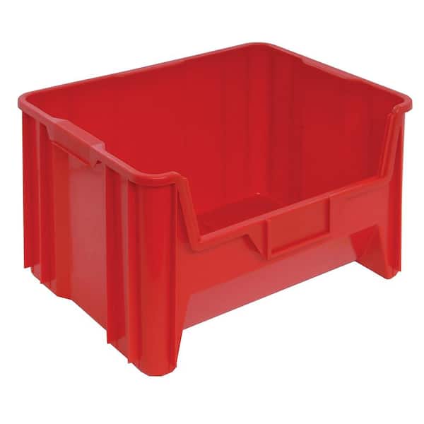 Giant Stack 41.66 qt. Container in Red (3-Pack)