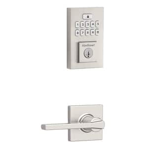 SmartCode 260 Contemporary Satin Nickel Keypad Electronic Deadbolt Featuring SmartKey Security With Casey Passage Lever