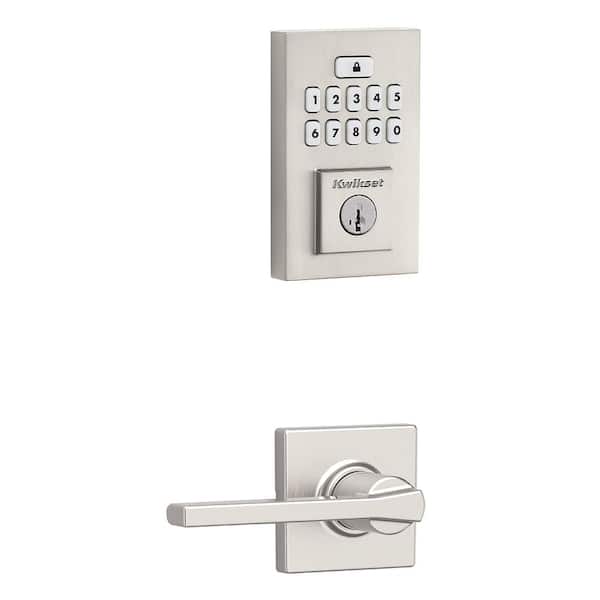 Kwikset SmartCode 260 Contemporary Satin Nickel Keypad Electronic Deadbolt Featuring SmartKey Security With Casey Passage Lever