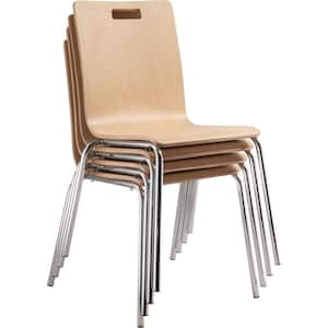 Bushwick Natural Bentwood Cafe Stack Chair (Pack of 4)