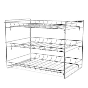 10.2 in. x 14.5 in. x 9.2 in. 3-Tier Stackable Can Organizer Rack