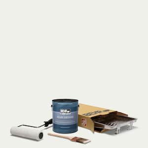 1 gal. #57 Frost Extra Durable Satin Enamel Interior Paint and 5-Piece Wooster Set All-in-One Project Kit