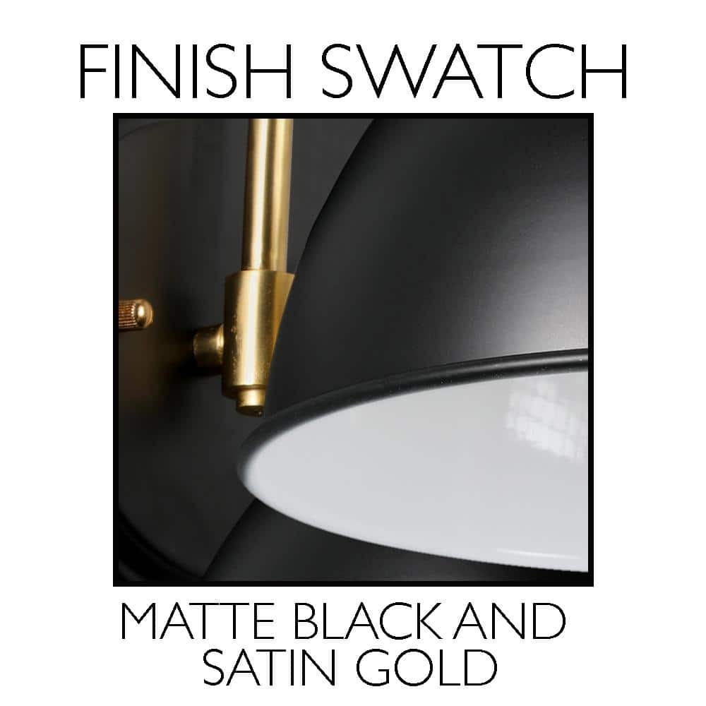Savannah Matte Black and Chrome Farmhouse Semi-Flush Ceiling Light