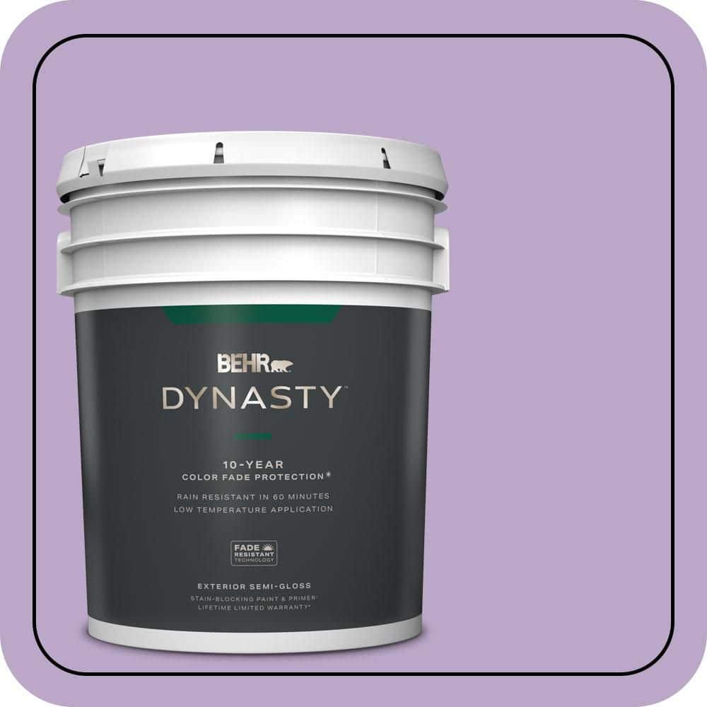 5 gal. #M570-4 Cyber Grape Semi-Gloss Enamel Exterior Stain-Blocking Paint & Primer price history on PriceWatchPro