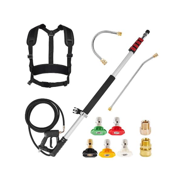 Justincity 20 ft. Aluminum Telescopic High Power Pressure Washer