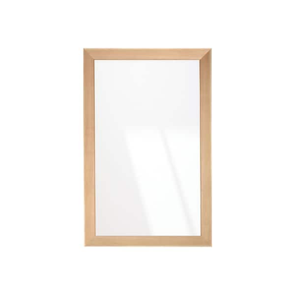 BrandtWorks Natural Maple Elegance Framed Mirror 32 in. W x 50 in. H