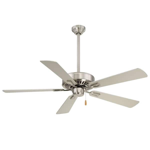 Contractor Plus 52 in. Indoor Brushed Nickel Ceiling Fan