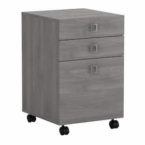 Echo Modern Gray 3-Drawer Mobile File Cabinet